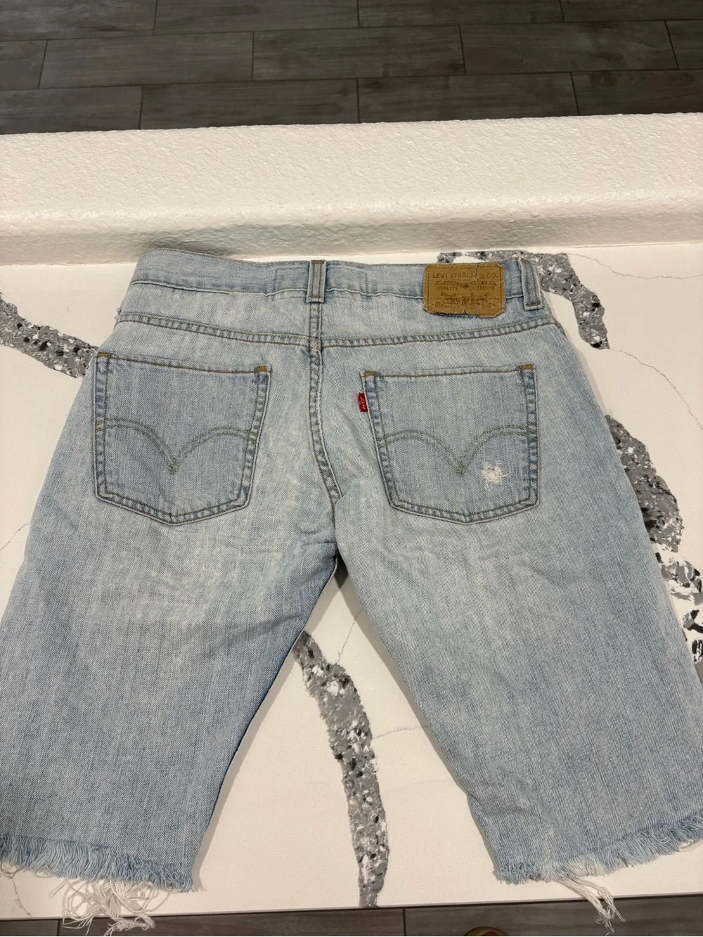 Levi's Light Blue Denim Cutoff Shorts